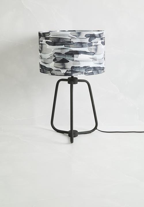 Sixth Floor - Water colour lampshade - Grey