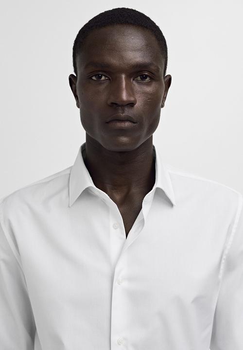 MANGO - Shirt emeritol - white