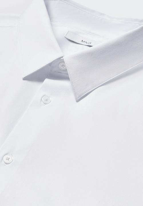 MANGO - Shirt emeritol - white