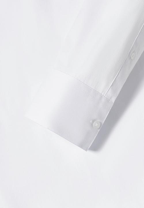 MANGO - Shirt emeritol - white