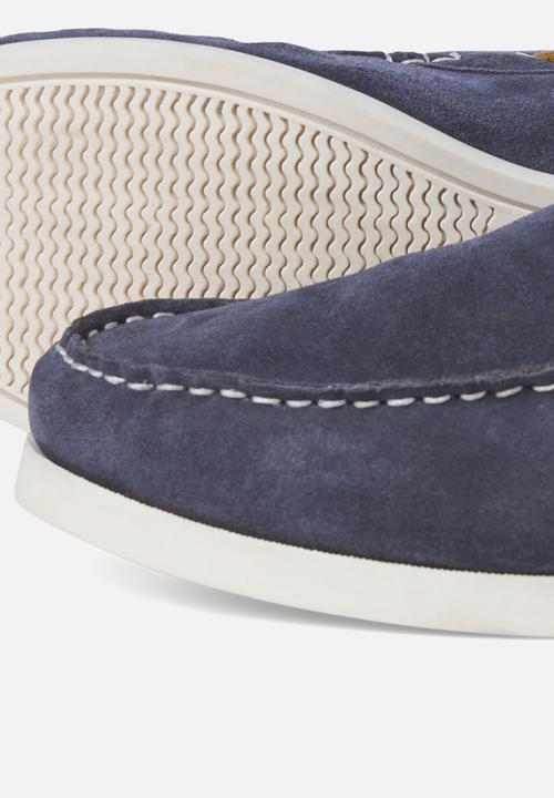 Jack & Jones - Jfwgolders suede boat shoe - navy