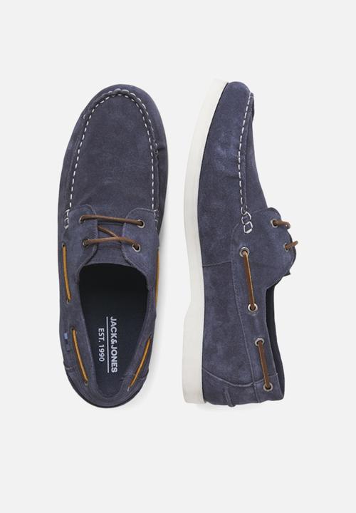 Jack & Jones - Jfwgolders suede boat shoe - navy