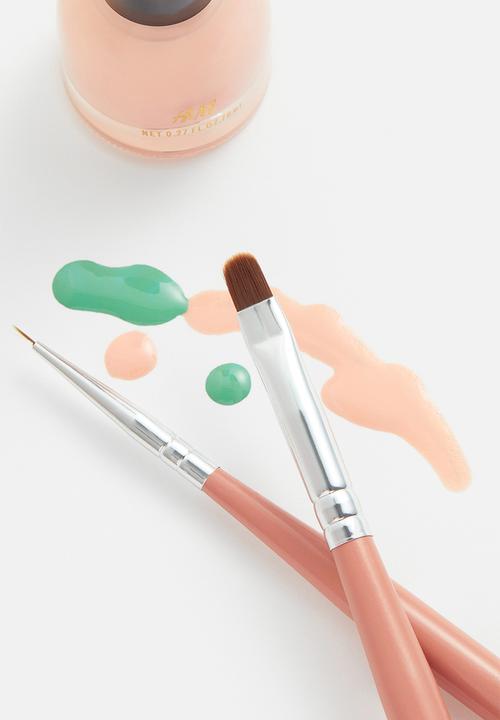H&M - 2 Pack nail art brushes - light pink