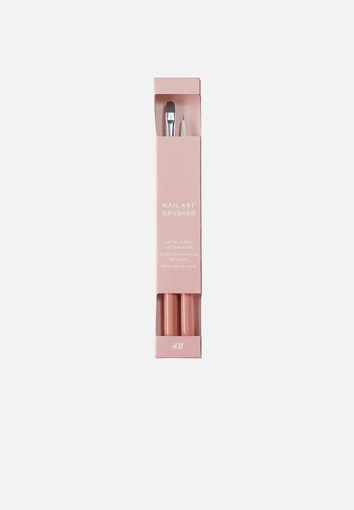 H&M - 2 Pack nail art brushes - light pink
