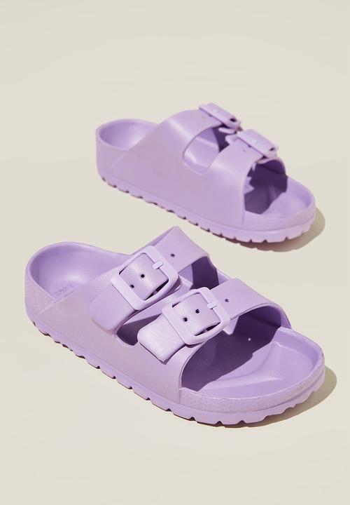 Cotton On - Twin strap slide - lilac drop