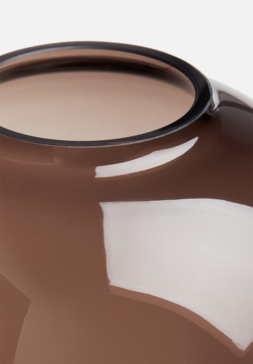 H&M - Large glass vase - brown