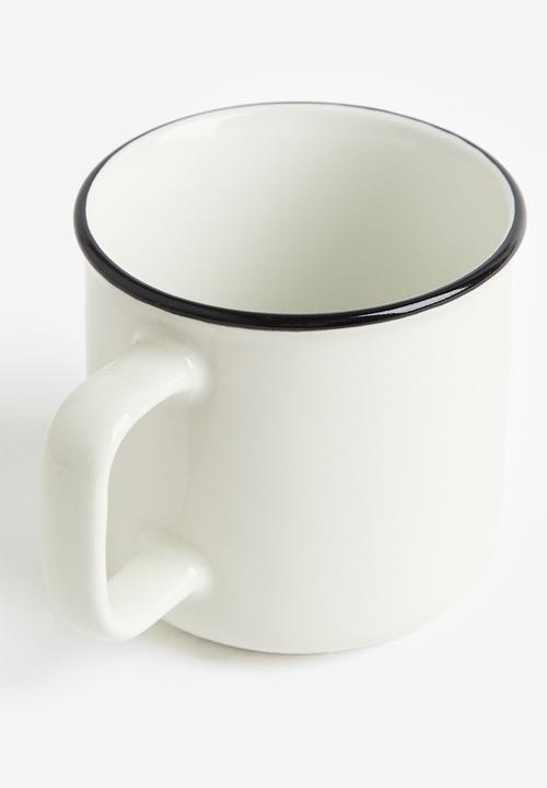 H&M - Text-print mug - white 