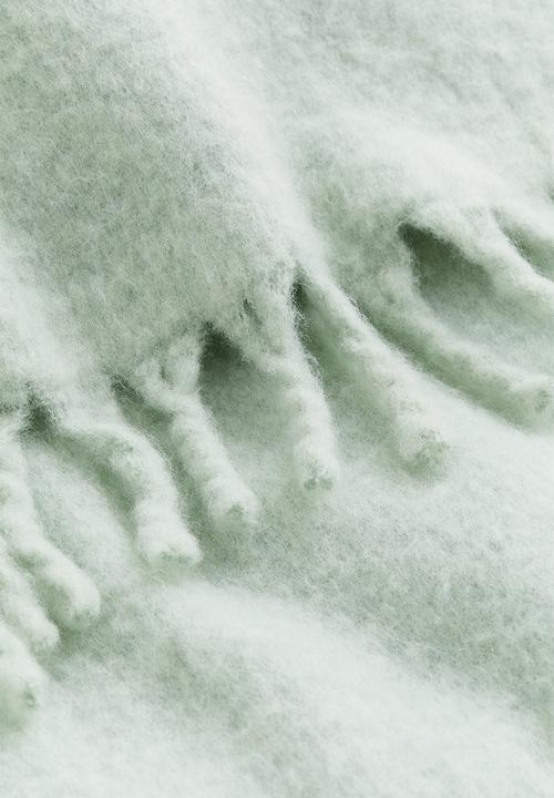 H&M - Wool-blend blanket - light green