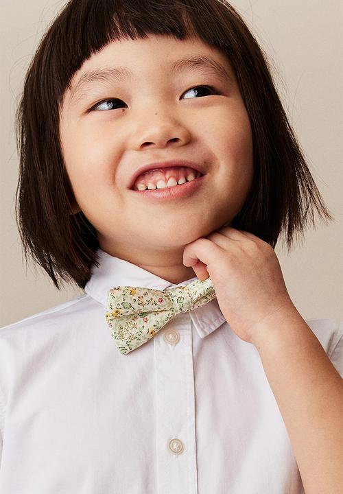 H&M - Short-sleeved cotton shirt - white
