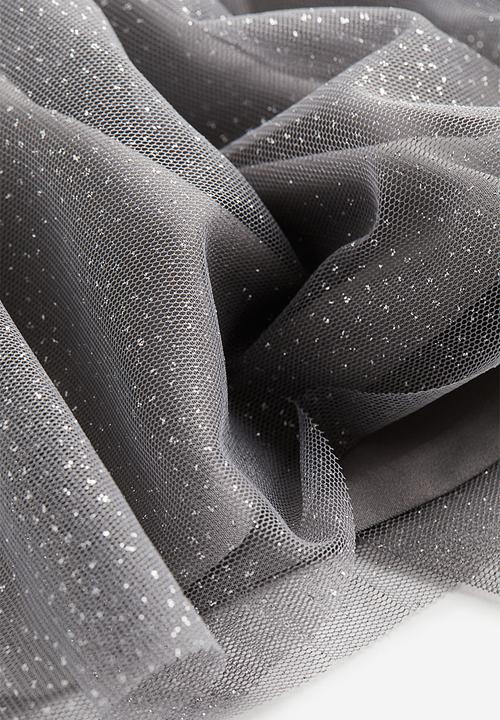 H&M - Glittery tulle skirt - grey