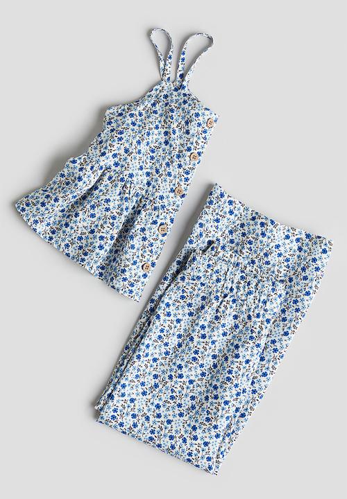 H&M - 2-Piece set - blue floral