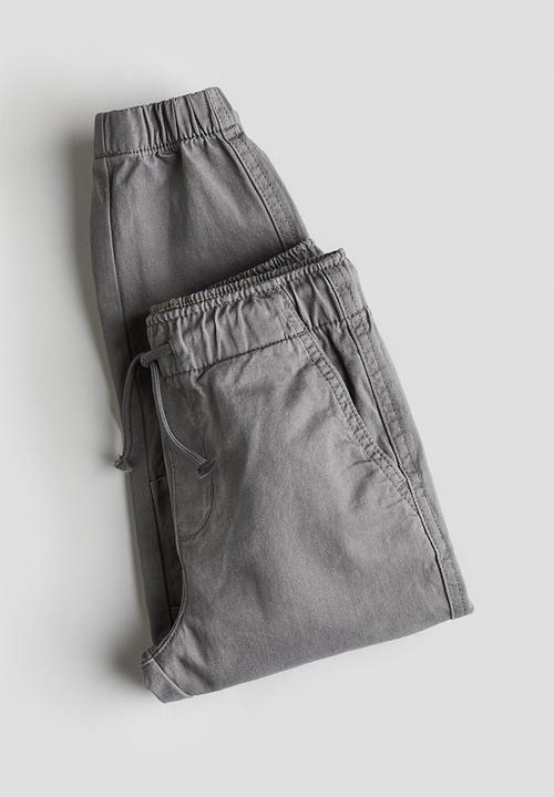 H&M - Twill joggers - dark grey