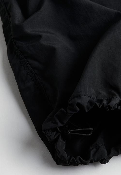 H&M - Nylon parachute trousers - black