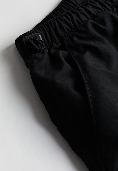 H&M - Nylon parachute trousers - black