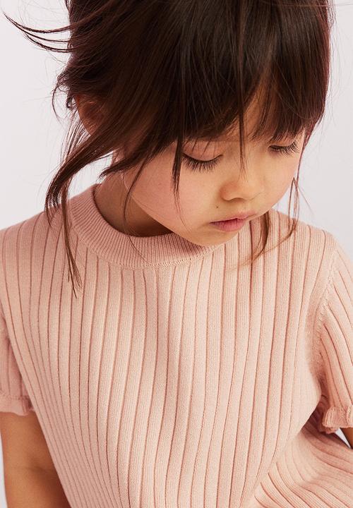 H&M - Rib-knit top - dusty pink
