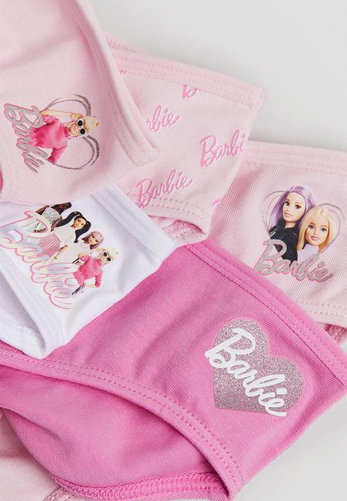 H&M - 7 Pack cotton briefs - Light pink Barbie