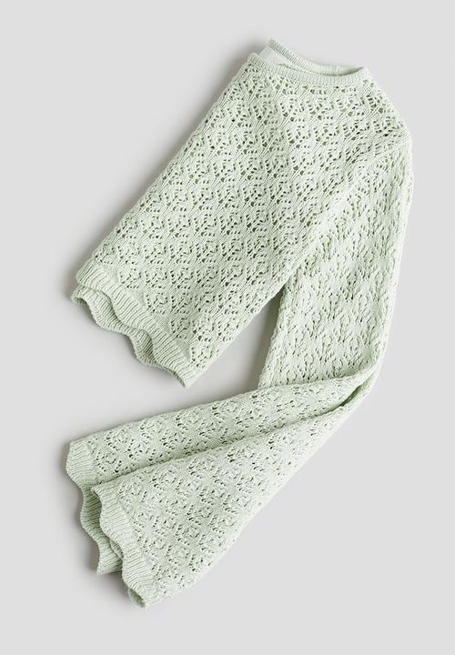 H&M - Pointelle-knit jumper - light mint green