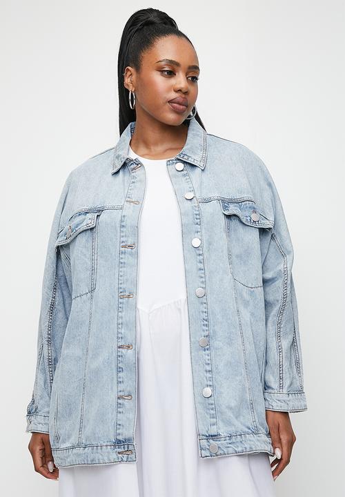 Superbalist - Denim trucker jacket - mid blue