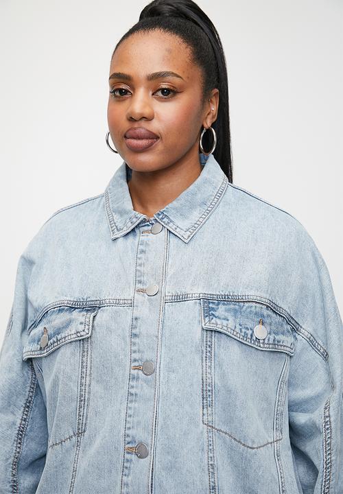 Superbalist - Denim trucker jacket - mid blue