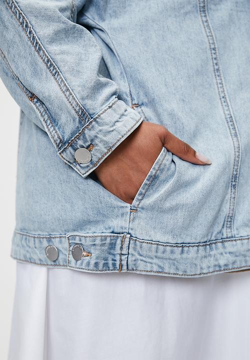 Superbalist - Denim trucker jacket - mid blue