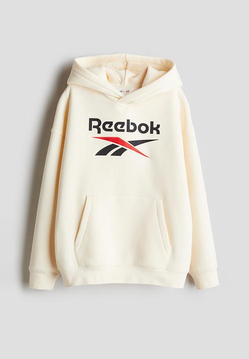 H&M - Reebok X H&M: hoodie - cream
