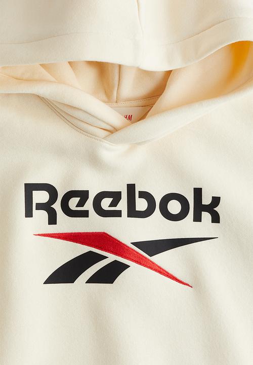 H&M - Reebok X H&M: hoodie - cream