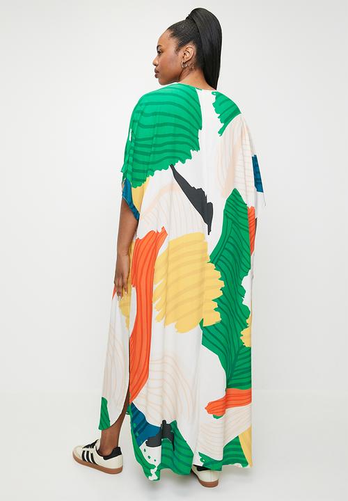 Superbalist - Woven T-shirt dress - gauguin macro floral