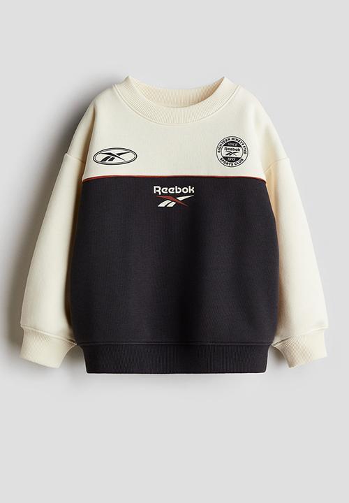 H&M - Reebok X H&M : Block-coloured sweatshirt - black