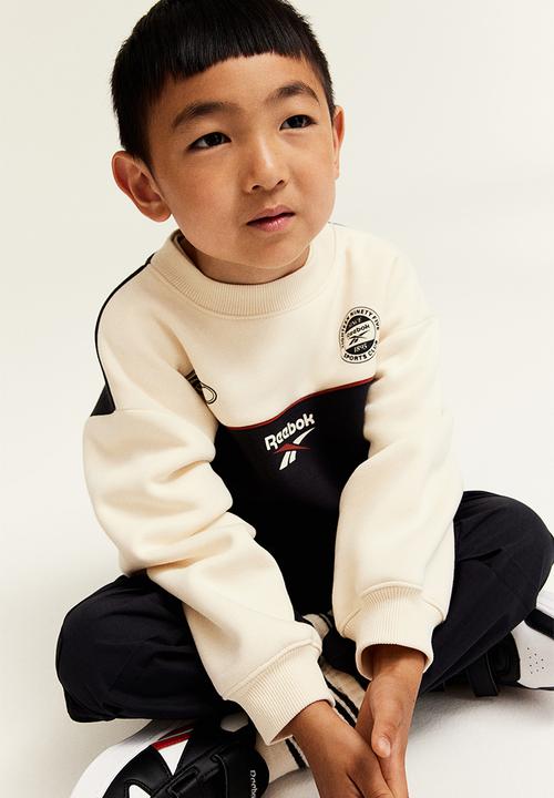 H&M - Reebok X H&M : Block-coloured sweatshirt - black