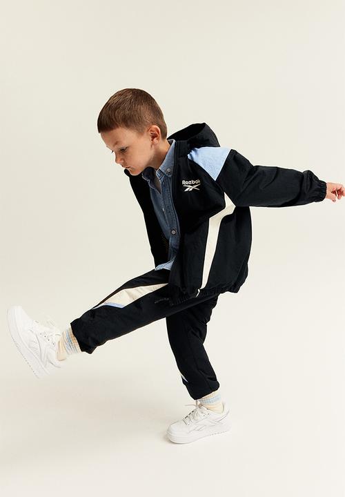 H&M - Reebok X H&M : Embroidered-detail nylon joggers - black
