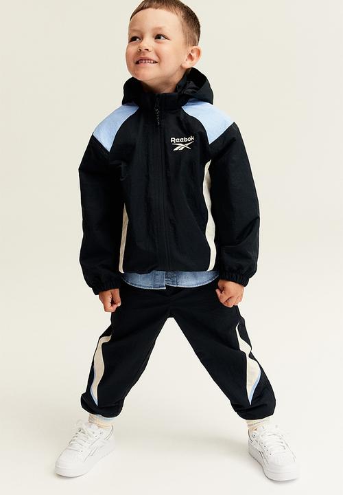 H&M - Reebok X H&M : Embroidered-detail nylon joggers - black