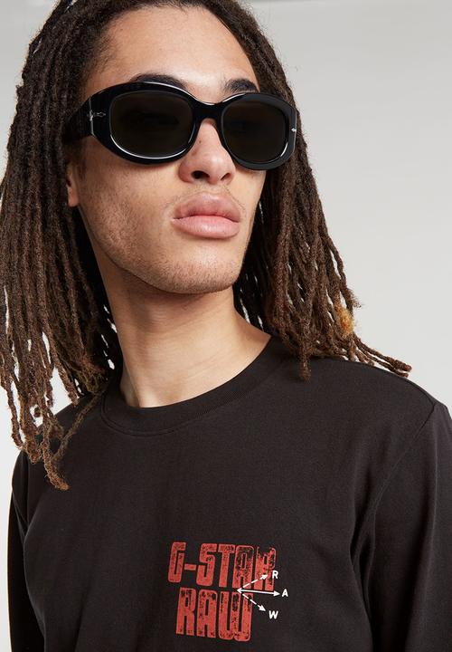 G-STAR - Big crane back gr l\s - dk black