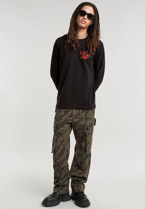 G-STAR - Big crane back gr l\s - dk black