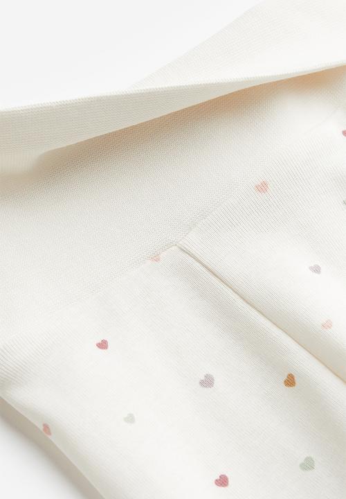 H&M - 2-piece cotton jersey set - white