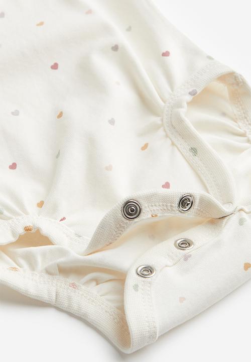 H&M - 2-piece cotton jersey set - white