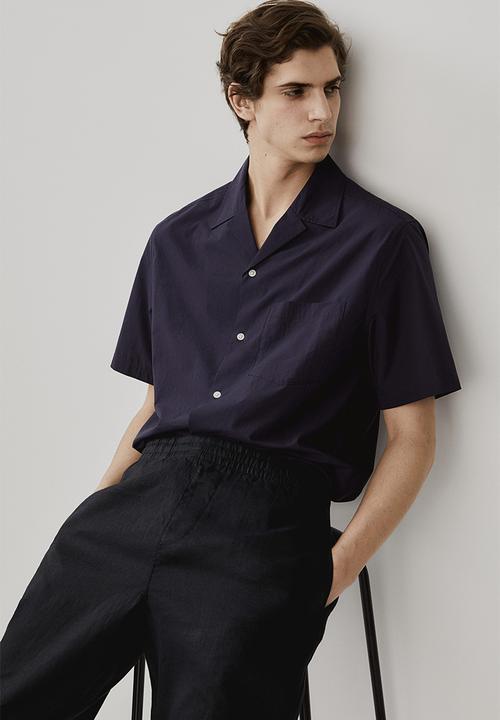 H&M - Regular fit linen trousers - black