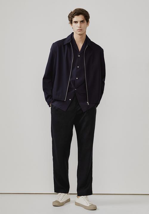 H&M - Regular fit linen trousers - black