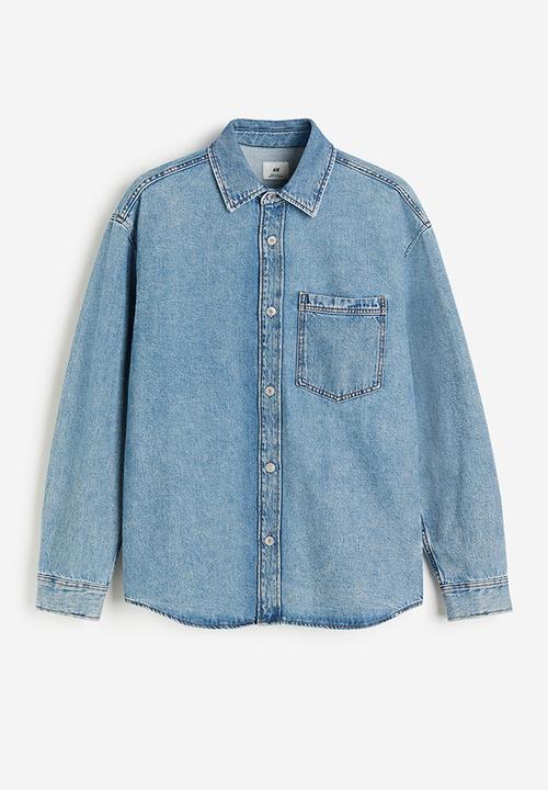 H&M - Regular fit denim overshirt - denim blue