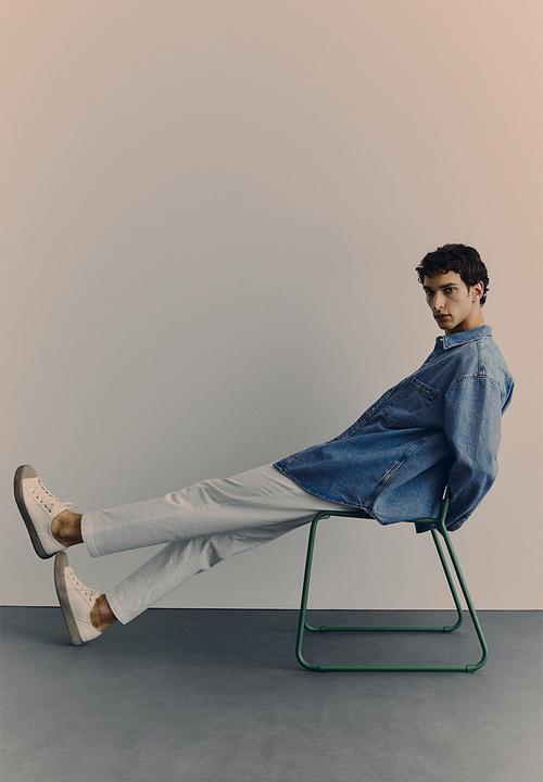 H&M - Regular fit denim overshirt - denim blue