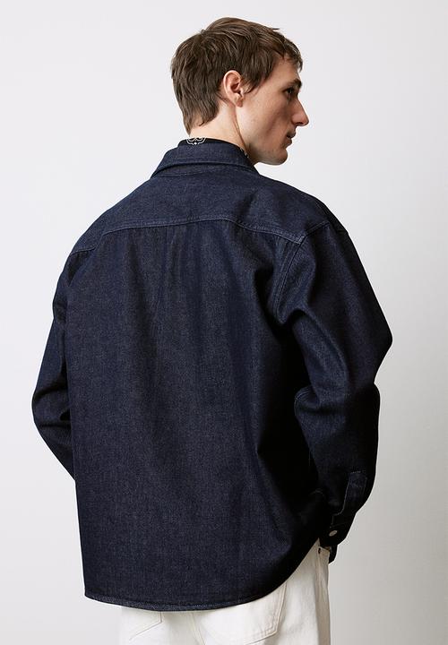 H&M - Regular fit denim overshirt - dark denim blue