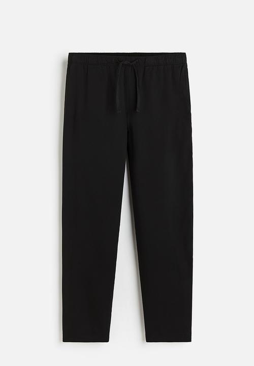 H&M - Regular fit lyocell joggers - black
