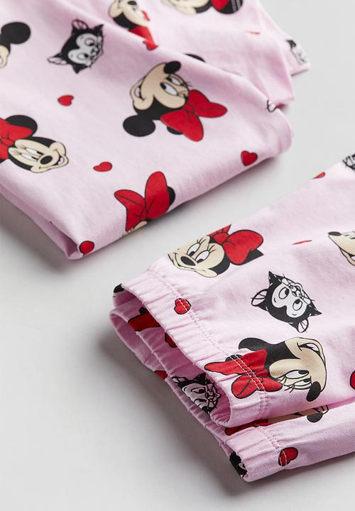 H&M - Printed jersey pyjamas - pink