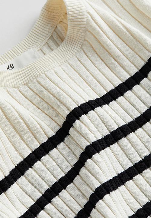 H&M - Rib-knit top - white