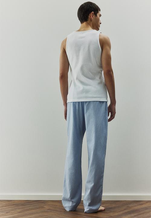 H&M - Regular fit pyjama bottoms - light denim blue