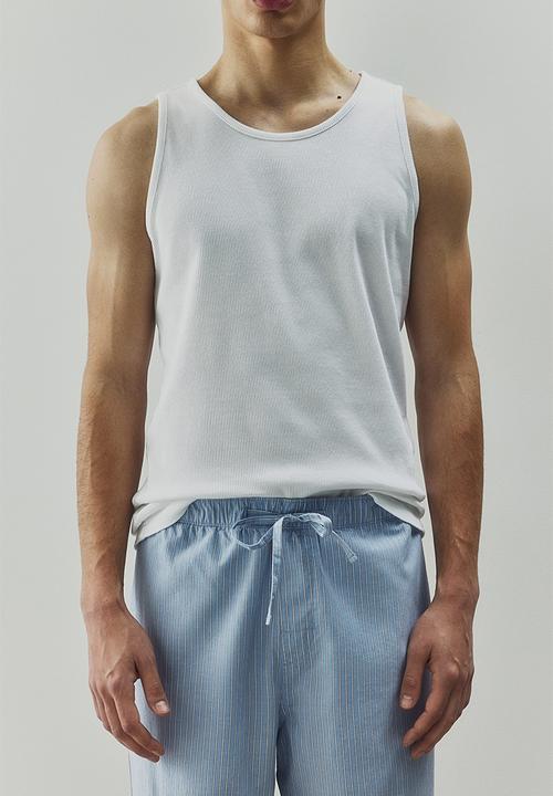 H&M - Regular fit pyjama bottoms - light denim blue
