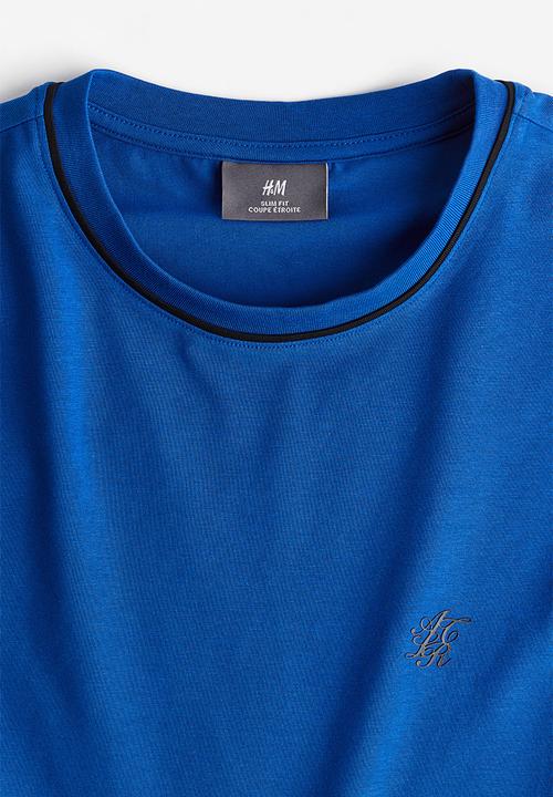 H&M - Slim fit T-shirt - bright blue 