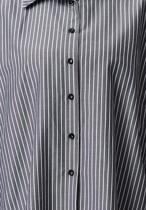 Trendyol - Striped woven shirt - black
