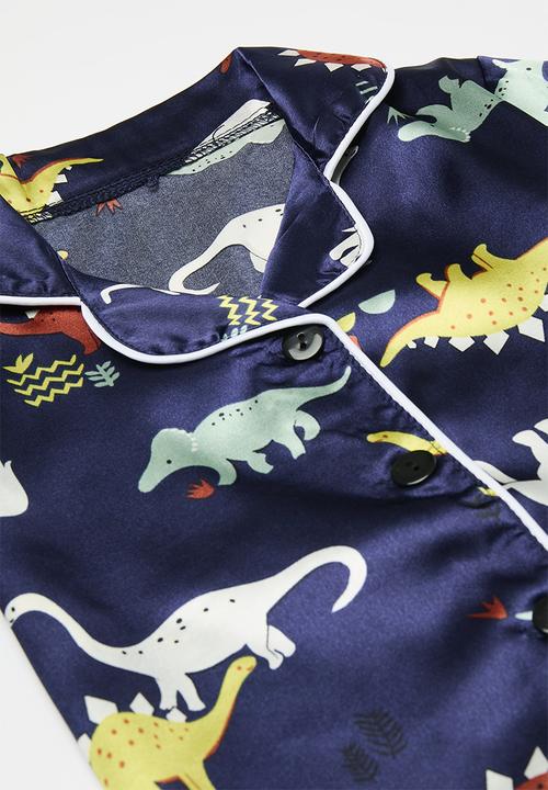 Pop Candy - Contrast piping pj set - blue