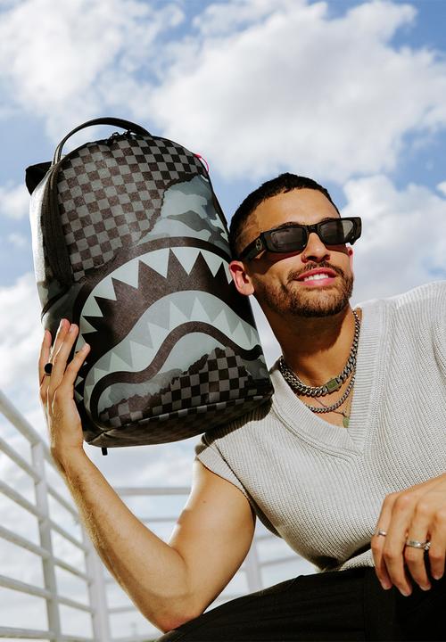 Sprayground - Split up tear backpack - black & grey