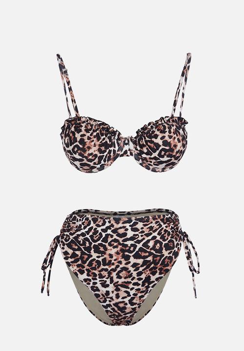 Trendyol - Balconette high waist bikini set - multi 